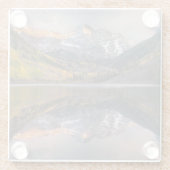 Wasser | Maroon Bells Colorado Glasuntersetzer (Rückseite)