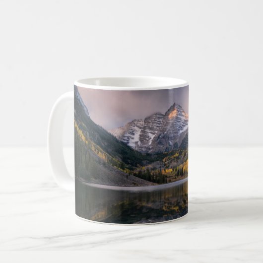 Wasser | Maroon Bells Colorado Kaffeetasse (Vorderseite Links)