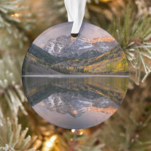 Wasser   Maroon Bells Colorado Ornament