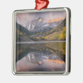 Wasser | Maroon Bells Colorado Ornament Aus Metall (Links)