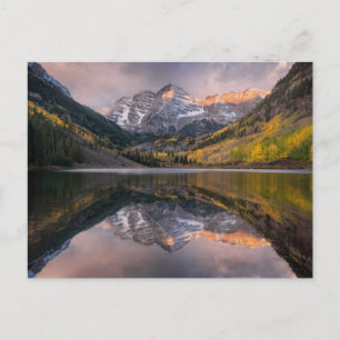 Wasser Maroon Bells Colorado Postkarte