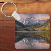 Wasser | Maroon Bells Colorado Schlüsselanhänger (Vorderseite)