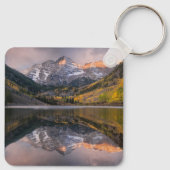 Wasser | Maroon Bells Colorado Schlüsselanhänger (Rückseite)