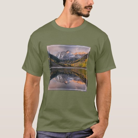 Wasser | Maroon Bells Colorado T-Shirt (Vorderseite)