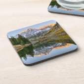 Wasser | Maroon Bells Lake Aspen Trees Getränkeuntersetzer (Linke Seite)