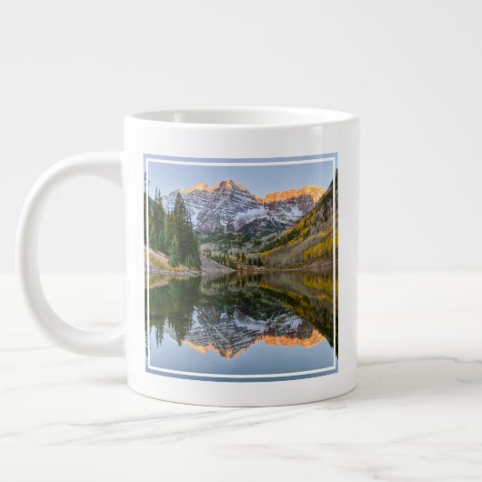 Wasser | Maroon Bells Lake Aspen Trees Jumbo-Tasse (Links)