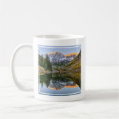 Wasser | Maroon Bells Lake Aspen Trees Kaffeetasse (Links)