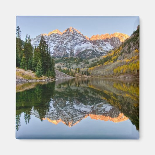 Wasser | Maroon Bells Lake Aspen Trees Magnet (Vorne)