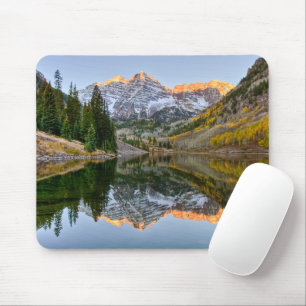 Wasser Maroon Bells Lake Aspen Trees Mousepad
