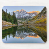 Wasser | Maroon Bells Lake Aspen Trees Mousepad (Vorne)