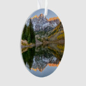 Wasser | Maroon Bells Lake Aspen Trees Ornament (Vorderseite)