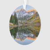 Wasser | Maroon Bells Lake Aspen Trees Ornament (Vorderseite)
