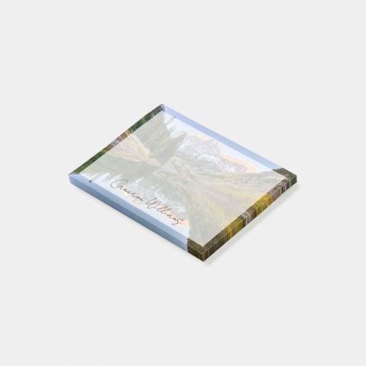 Wasser | Maroon Bells Lake Aspen Trees Post-it Klebezettel (angewinkelt)