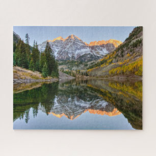 Wasser   Maroon Bells Lake Aspen Trees Puzzle