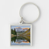 Wasser | Maroon Bells Lake Aspen Trees Schlüsselanhänger (Vorne)