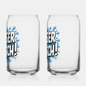 "Wasser marsch!" Feuerwehr-Humor Dosenglas (Links)