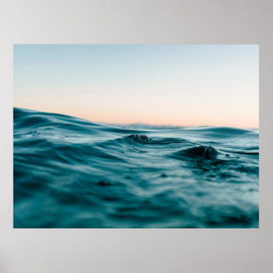 Wasser Meereswellen Strand Meer Natur Poster