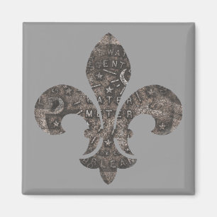 Wasser-Meter-Deckel-Lilie, Magnet