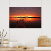 Wasser | Minnetonka-See, Minnesota Poster (Küche)