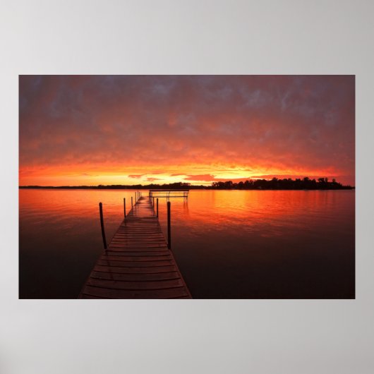 Wasser | Minnetonka-See, Minnesota Poster (Vorne)