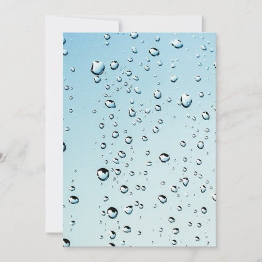 Wasser mit Blasen Einladung (Vorderseite)