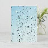 Wasser mit Blasen Einladung (Stehend Vorderseite)