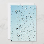 Wasser mit Blasen Einladung (Rückseite)