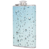 Wasser mit Blasen Flachmann (Links)