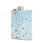 Wasser mit Blasen Flachmann (Links)