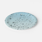 Wasser mit Blasen Pappteller (Schrägansicht)