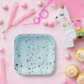 Wasser mit Blasen Pappteller (Party)