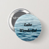 Wasser mit dem Namen des Sees wachsen Button (Vorne & Hinten)