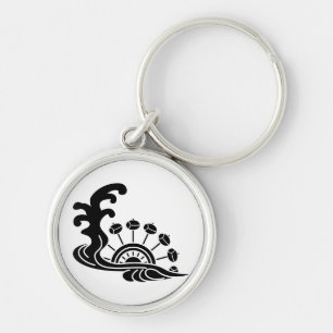 Wasser mit Wasserrad Schlüsselanhänger