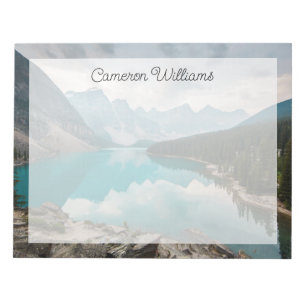 Wasser Moraine Lake Alberta Kanada Notizblock