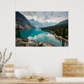 Wasser | Moraine Lake Alberta Kanada Poster (Küche)