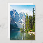 Wasser | Moraine Lake, Kanada Dankeskarte (Vorne/Hinten)