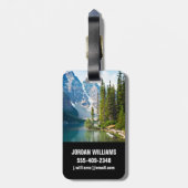 Wasser | Moraine Lake, Kanada Gepäckanhänger (Rückseite vertikal)