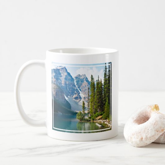 Wasser | Moraine Lake, Kanada Kaffeetasse (Mit Donut)