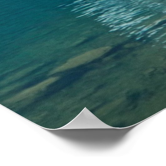 Wasser | Moraine Lake, Kanada Poster (Ecke)