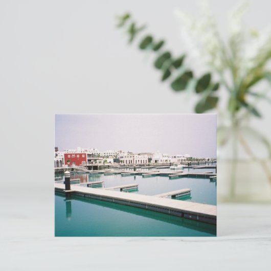 Wasser oder Glas? Postkarte (Stehend Vorderseite)