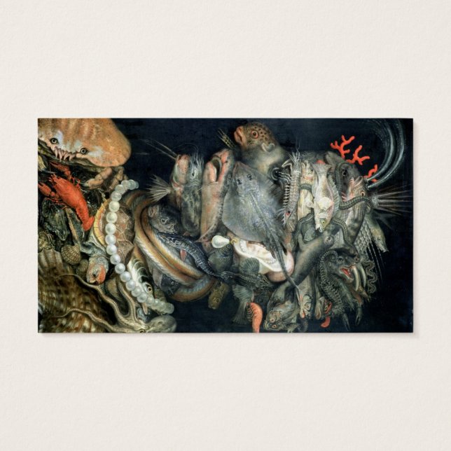 Wasser (Öl auf Leinwand), Arcimboldo, Giuseppe (Rückseite)