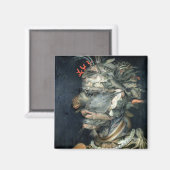 Wasser (Öl auf Leinwand), Arcimboldo, Giuseppe Magnet (Vorderseite/Rückseite)