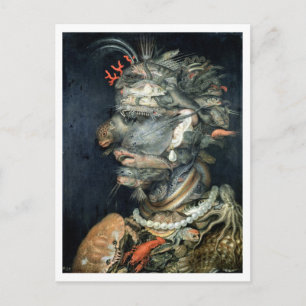 Wasser (Öl auf Leinwand), Arcimboldo, Giuseppe Postkarte