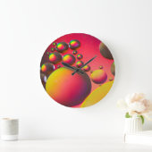 Wasser-Öl Große Wanduhr (Zuhause)