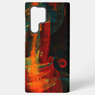 Wasser Orange Rot Blau Moderne Abstrakte Kunst Mus Samsung Galaxy Hülle