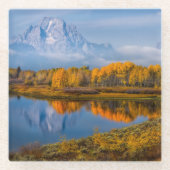 Wasser | Oxbow Bend Jackson Wyoming Glasuntersetzer (Vorderseite)