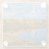 Wasser | Oxbow Bend Jackson Wyoming Glasuntersetzer (Rückseite)