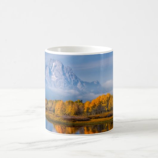 Wasser | Oxbow Bend Jackson Wyoming Kaffeetasse (Mittel)