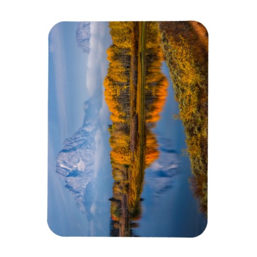 Wasser | Oxbow Bend Jackson Wyoming Magnet (Vertikal)