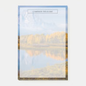 Wasser | Oxbow Bend Jackson Wyoming Post-it Klebezettel (Vorderseite)